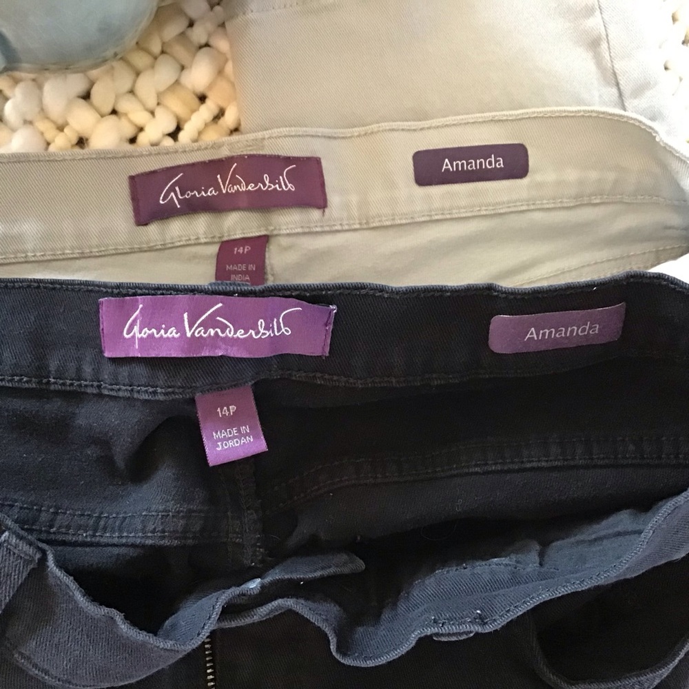 Gloria Vanderbilt Amanda Jeans Bundle of 2 Size 14P - Picture 2 of 4